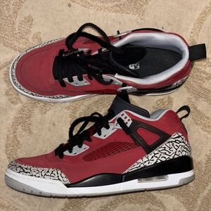 Nike Air Jordan Spizike Low Gym Red-Black-Wolf Grey